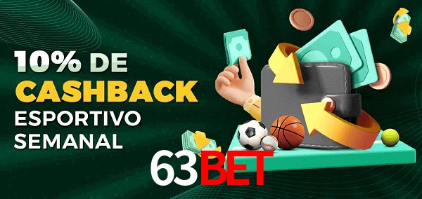 10% de bônus de cashback na 63bet